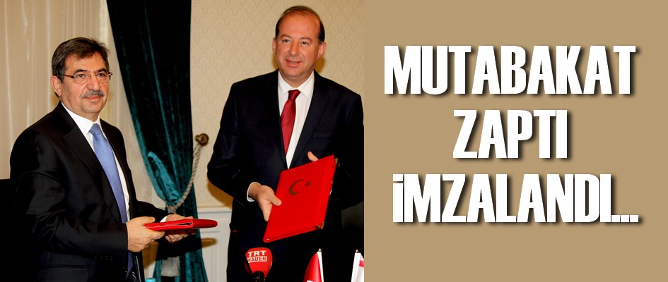 Türkiye ve KKTC Çevre bakanlıkları arasında mutakabat zaptı imzalandı.