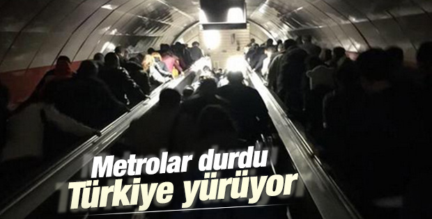 Türkiye genelinde metro ve tramvay seferleri durdu