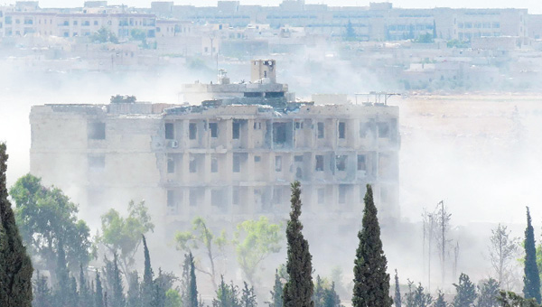 Halep ateş çemberinde