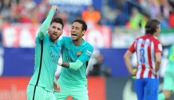 Barcelona, Atletico'yu Messi ile yıktı