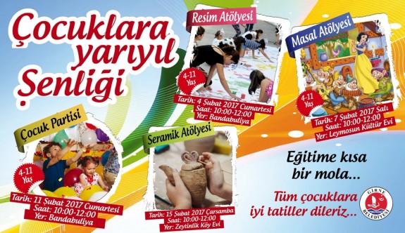 Girne Belediyesi Çocuk, Genç ve Yetişkinlere Yarıyıl Şenliği Düzenleyecek