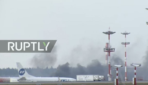 Moskova Havalimanı'nda yangın