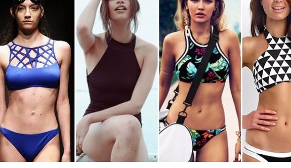 2017 yaz modası: Halter yaka bikiniler