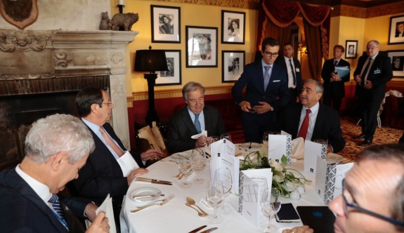 Guterres, liderlerle çalışma yemeğinde buluştu