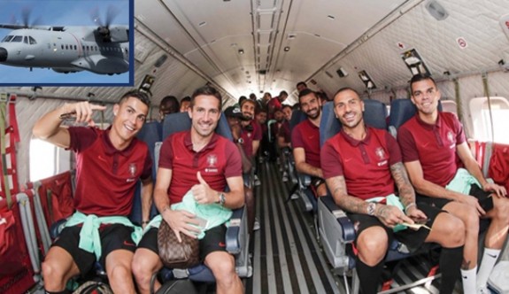 Portekiz, deplasman maçına askeri uçakla gitti