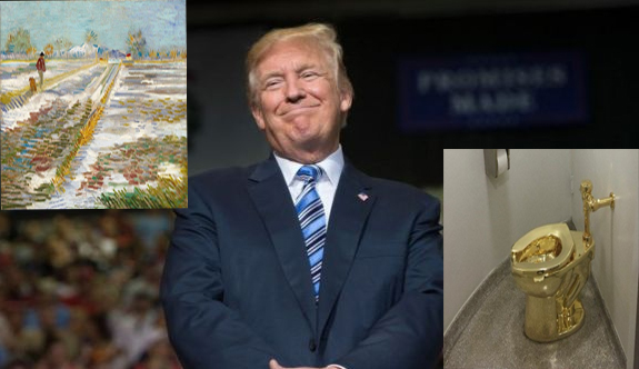 Trump'a Van Gogh yerine altın klozet teklifi