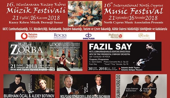 16. Uluslararası Kuzey Kıbrıs Müzik Festivali Başlıyor