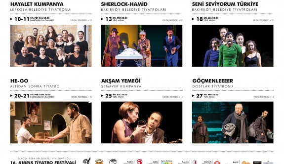 16. Kıbrıs Tiyatro Festivali başlıyor