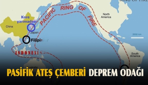 Depremlerin merkezi 'Pasifik Ateş Çemberi'