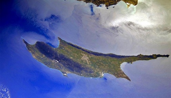 Yeşil Kıbrıs, uzaydan böyle görüntülendi