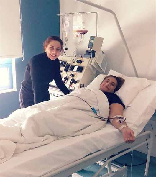 Ayşe Özali, Macaristan'da bir hastaya umut oldu