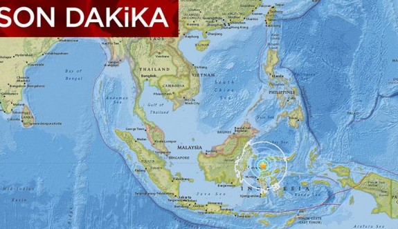 Endonezya'da 7 büyüklüğünde deprem