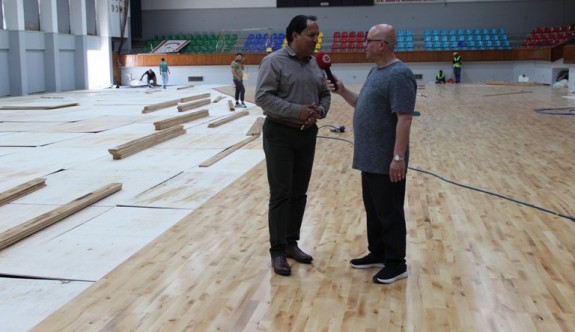 Atatürk Spor Salonu hazır hale geliyor