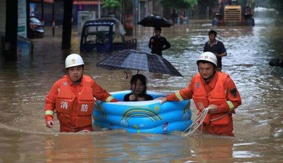 Çin’de sel felaketi