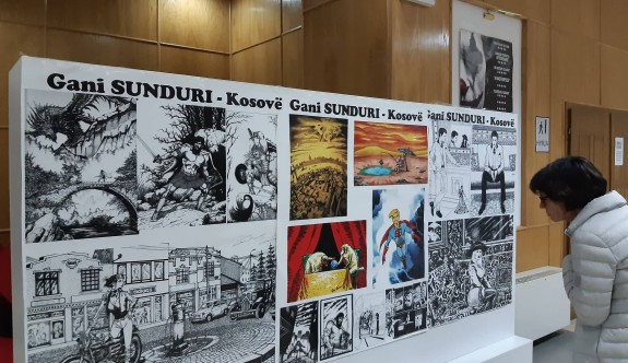 Karikatüristlerin eserleri Kosova’da sergilendi