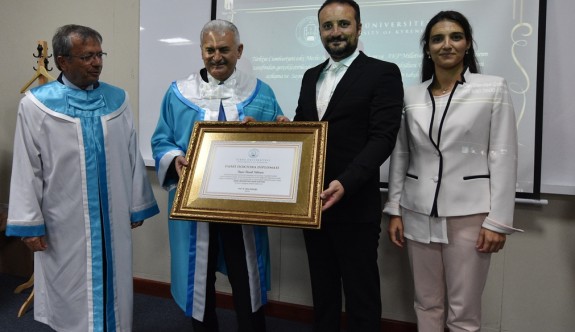 Girne Üniversitesi’nden Binali Yıldırım’a “Fahri Doktora”