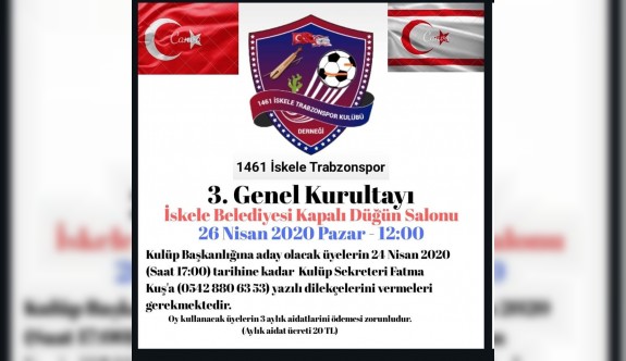 İskele Trabzonspor’un genel kurul tarihi açıklandı