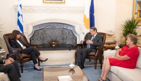 Yunanistan Cumhurbaşkanı Sakellaropulu Güney'i ziyaret ediyor