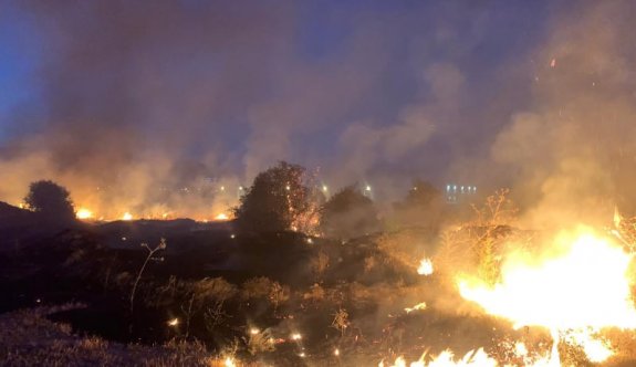 Haspolat Sanayi bölgesinde büyük yangın