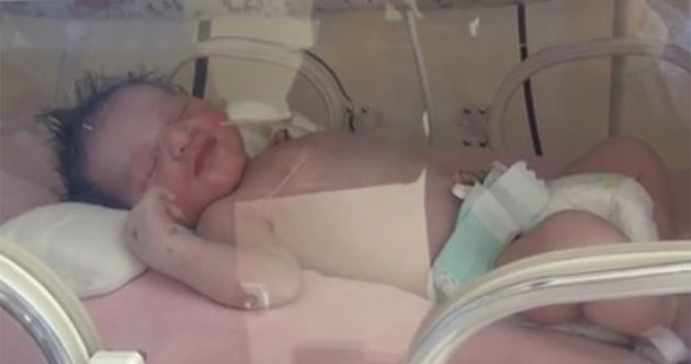 7 günlük bebeğin Covid-19 teşhisiyle hastaneye yatırıldı