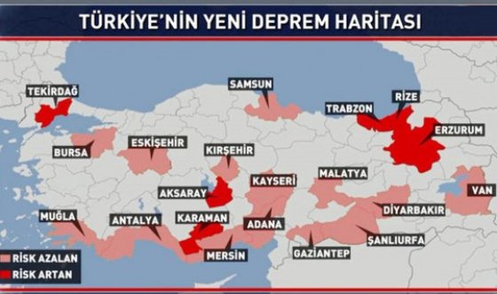 Altından fay hattı geçen Türkiye'nin 24 şehri