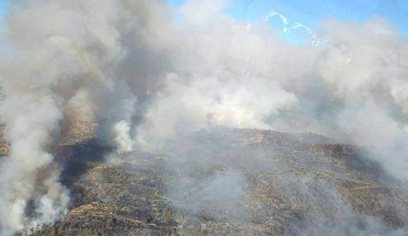 Bir yangın da Esentepe bölgesinde