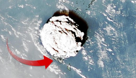 Tonga adasındaki volkan patlamasının itici dalgası Kıbrıs'a ulaştı