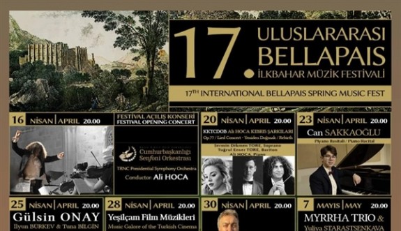 17’nci Bellapais İlkbahar Müzik Festivali başlıyor
