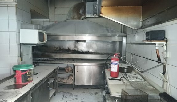 Girne'de bir restorantta yangın
