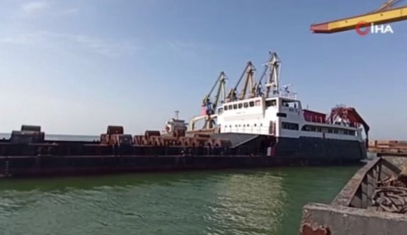 Rus kontrolündeki Ukrayna’nın Mariupol limanından ilk yabancı gemi çıktı