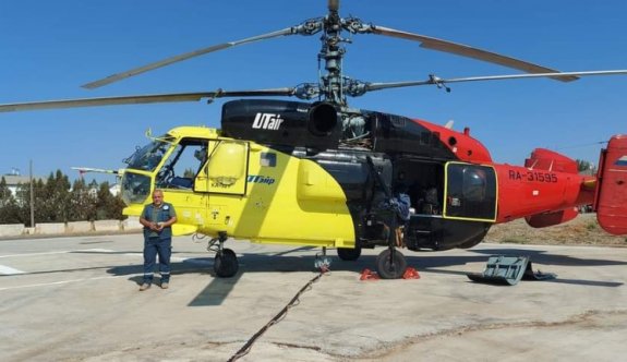 Yangın söndürme helikopteri KKTC’de