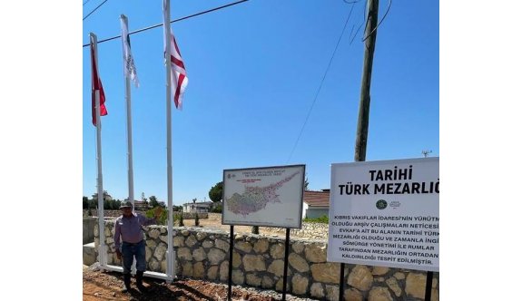Evkaf, Akçay'daki tarihi Türk mezarlığını ortaya çıkardı