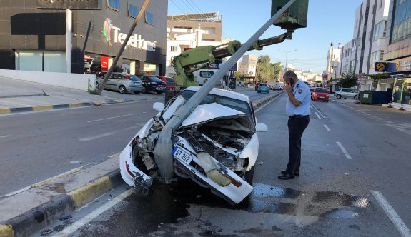 Ortaköy'deki kaza ucuz atlatıldı