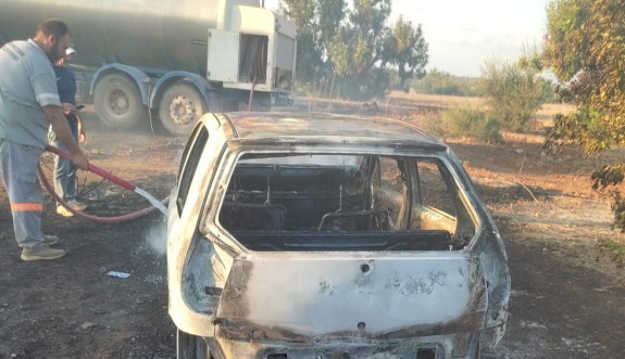 Bafra'da bir ev, bir de araba yangını
