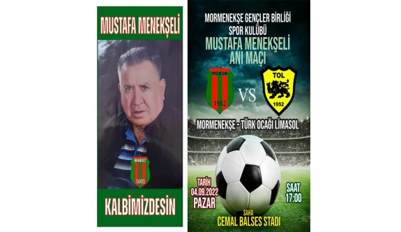 Mustafa Menekşeli anılıyor