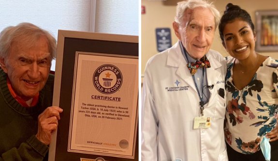 100 yaşındaki doktor, hâlâ hasta bakıyor
