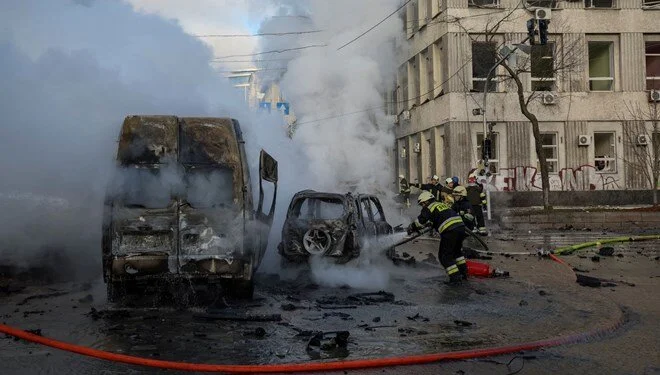 Ukrayna'nın başkenti Kiev'e 'kamikaze drone'larla saldırı