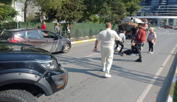 Girne'de yaya kazası ucuz atlatıldı