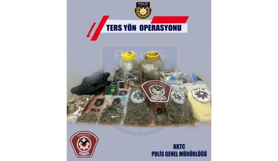 Girne’de polis kontrolünde durdurulan araçtan uyuşturucu çıktı