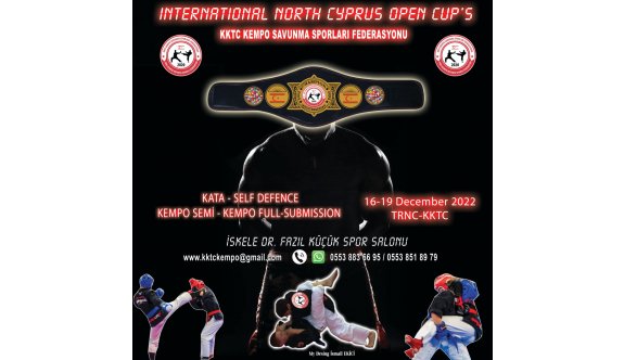 Kempo Uluslararası Kıbrıs Open Cup Şampiyonası yapılıyor