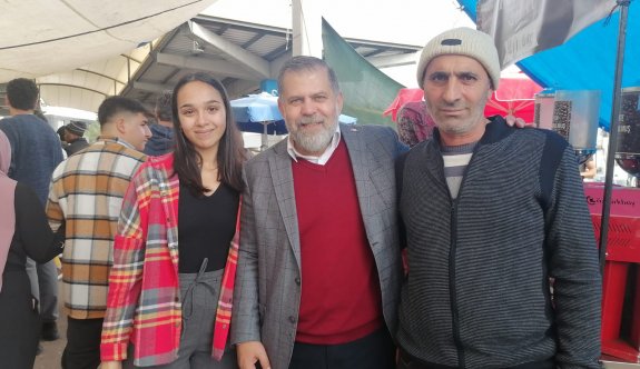 LTB bağımsız adayı Sadıkoğlu Hamitköy ve Haspolat'ı ziyaret etti