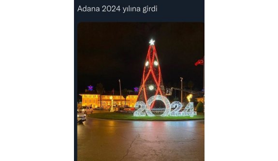 Adanalılar 2023 yılı yerine 2024 yılını kutladı