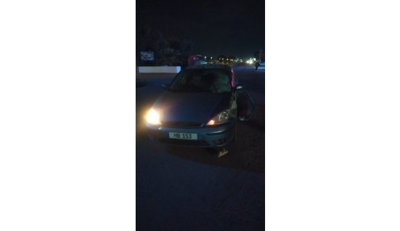 Gazimağusa - Karpaz ana yolunda trafik kazası...