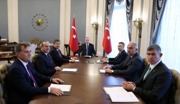 Hükümet ortakları Türkiye Cumhurbaşkanı Erdoğan ile görüştü