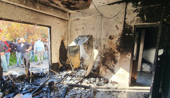 Çatalköy’de ambar yangını korkuttu