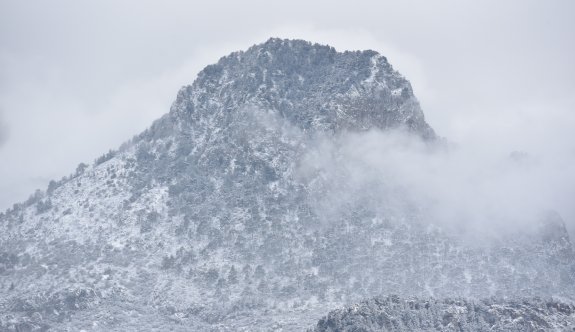 Selvilitepe'de kar yağışı başladı