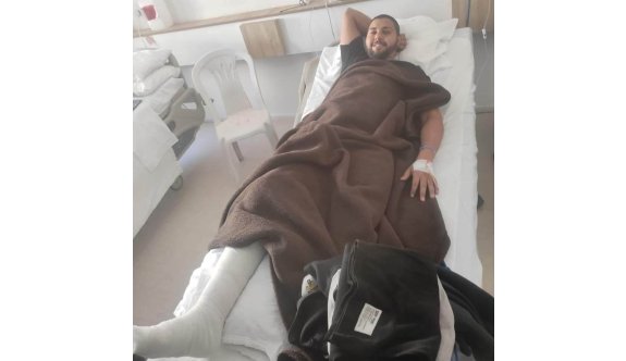 Türkmenköy’ün genç futbolcusu çapraz bağ ameliyatı oldu
