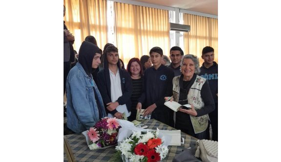 Osman Örek Meslek Lisesi Kitap Kulübü öğrencileri Sevil Emirzade ile buluştu