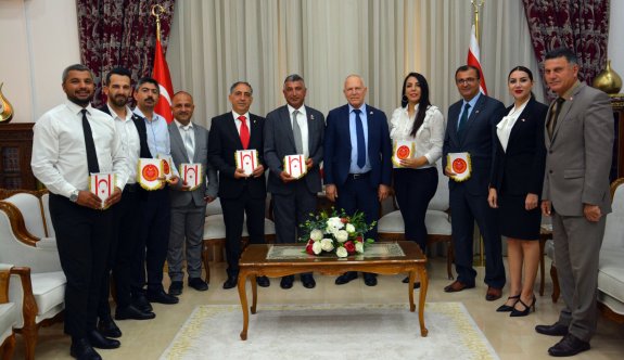 Meclis Başkanı Töre KKTC Malatyalılar Kültür Derneği'ni kabul etti