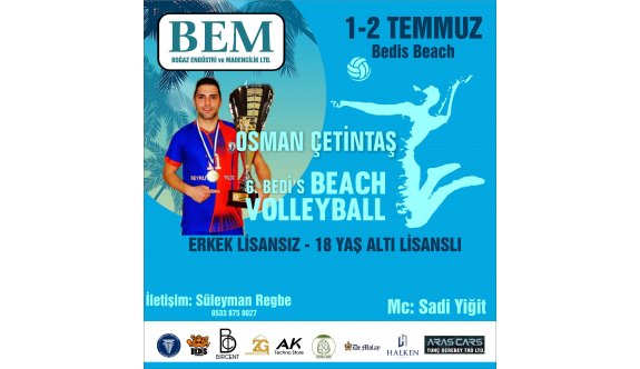 6.Bedi’s Osman Çetintaş Plaj Voleybol Anı Turnuvası başladı